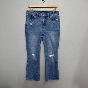 J.CREW FACTORY mid rise flare crop jeans size 29